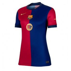 Barcelona Hemmatröja Kvinnor 2024-25 Kortärmad